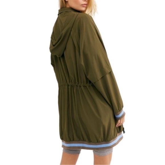 Free People Windswept Hooded Jacket Green Size Small - Picture 2 of 13